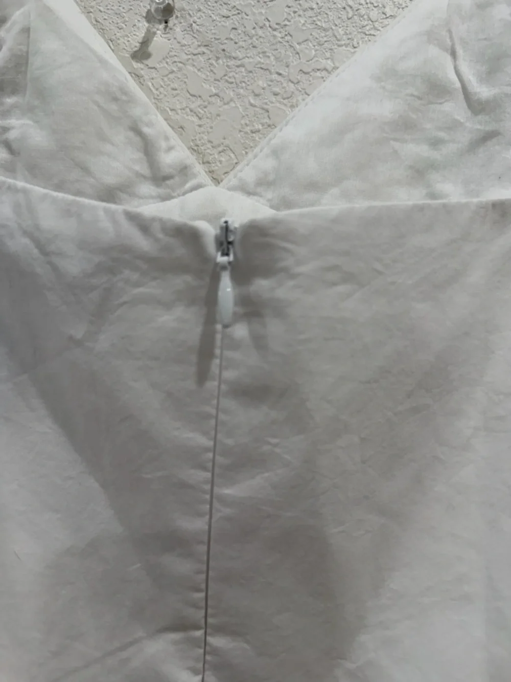 Zara White Embroidered Lace-Trim Slip - Picture 3 of 4